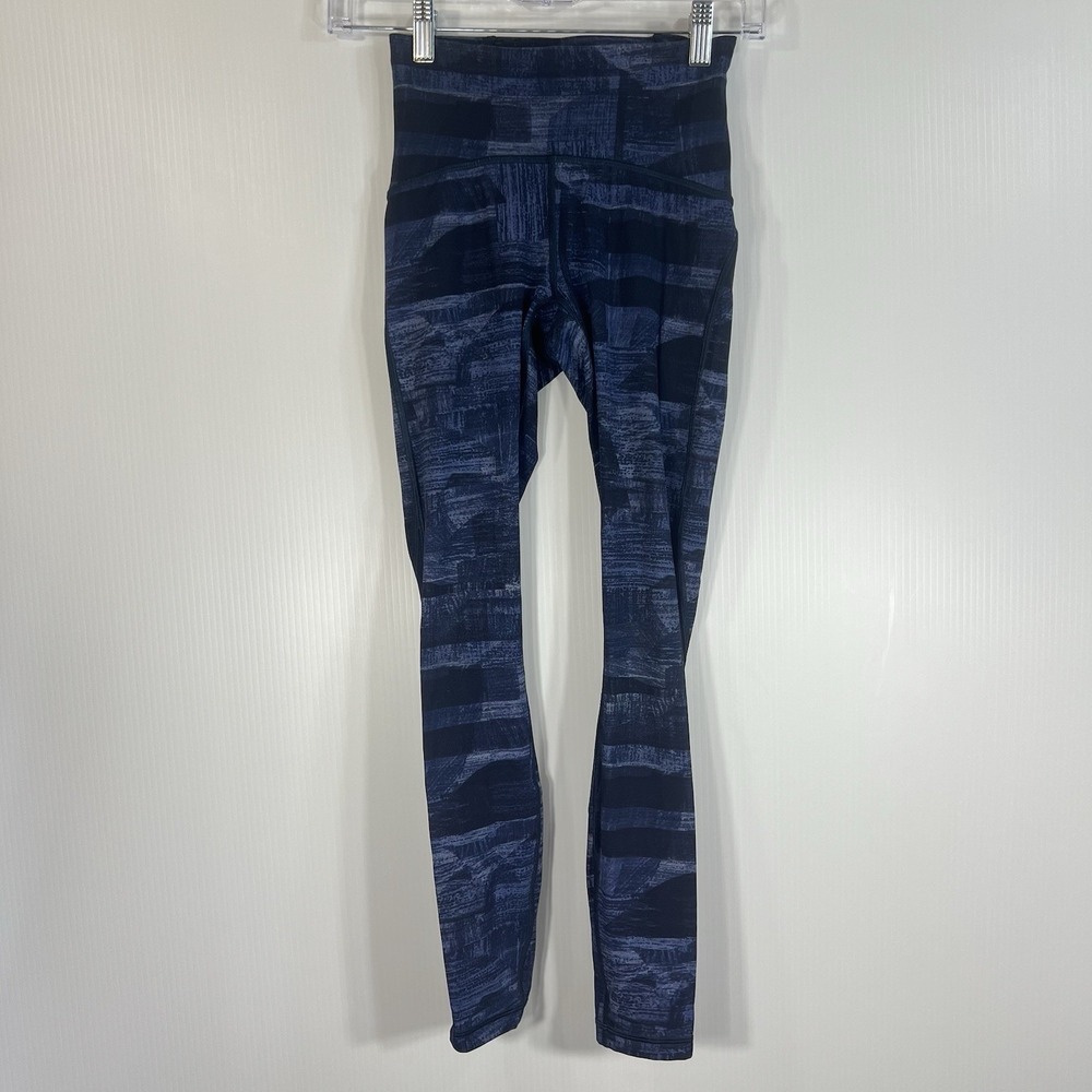 Lululemon Leggings Size 2 Train Times 7/8 Pants‎ Transition Multi Midnight Navy